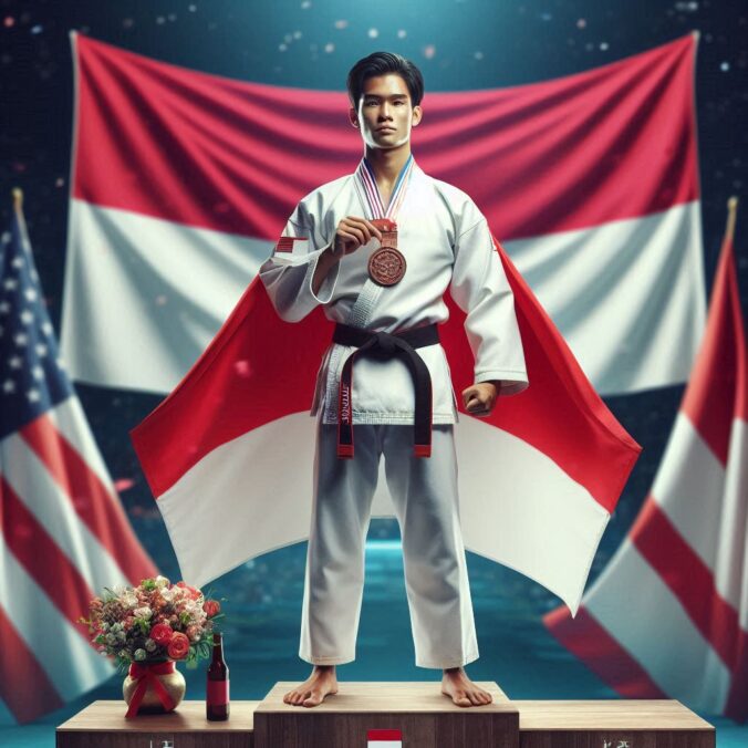 Indonesia Juara 3 di Kejuaraan Dunia Karate