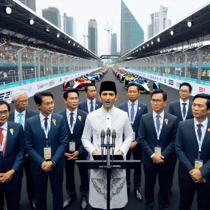 Menpora Resmikan Sirkuit Formula E di Jakarta